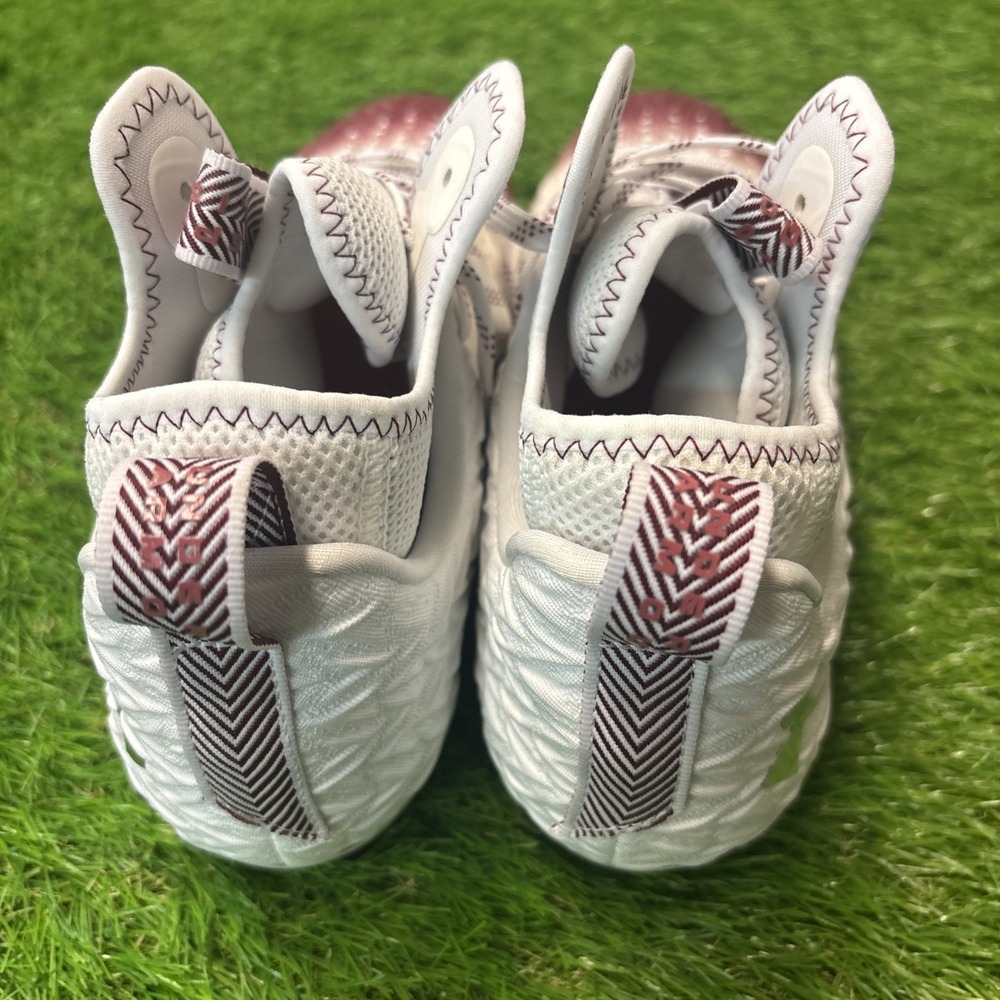 Under Armour Men's 11.5 Spotlight‎ Clone 3.0 Football Cleats 3026334-107 WHT/RED - Picture 3 of 6